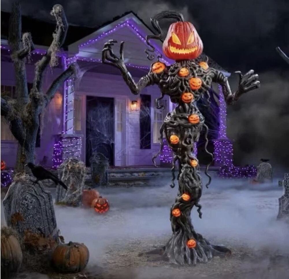 2026 Home Accents Holiday 6.5Ft Wicked LED Pumpkin Vine Creature Halloween Prop